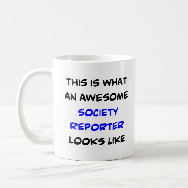 Socialrapportör, fantastisk kaffemugg (Vänster)