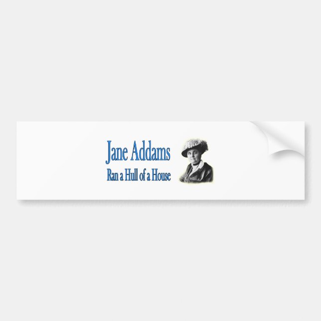 Socialt arbete: Jane Addams körde ett skrov av ett Bildekal (Framsidan)