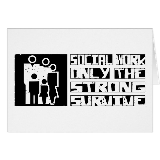 Socialt arbete överlever hälsningskort (Framsidan Horizontal)
