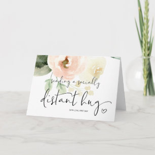 Socialt avståndstagande från att skicka en Hug Qua Kort