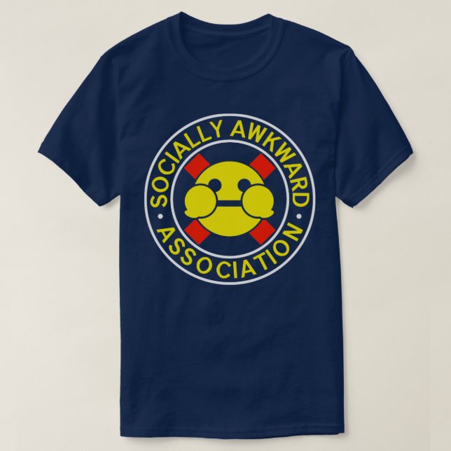 Socialt Awkward Association Logotyp T Shirt (Design framsida)
