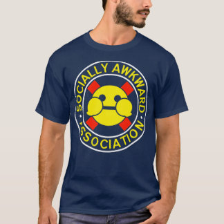Socialt Awkward Association Logotyp T Shirt