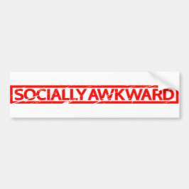 Socialt Awkward Frimärke Bildekal