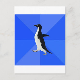 Socialt Awkward Penguin Advice Animal Memine Vykort