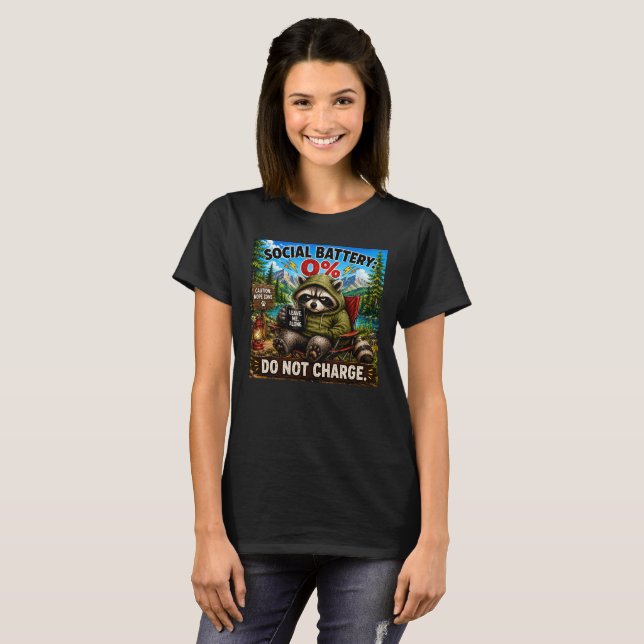 Socialt batteri 0% t shirt (Hel framsida)