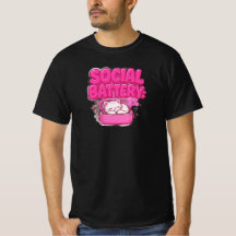 Socialt Batteri 1% Roligt Introvert Kattskjorta -
