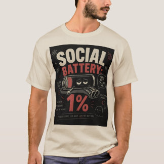 Socialt batteri: 1% t shirt