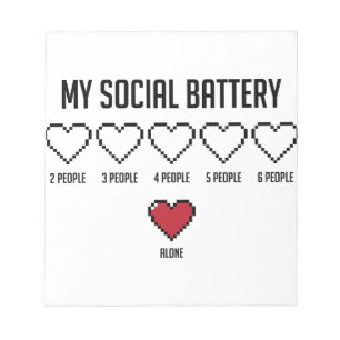 Socialt batteri 2 anteckningsblock