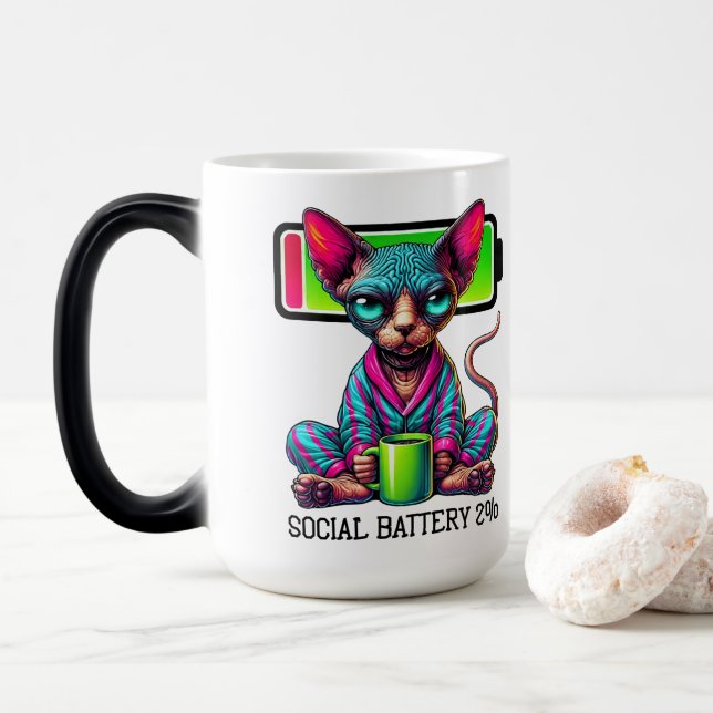 Socialt Batteri Magisk Mugg (Med munk)