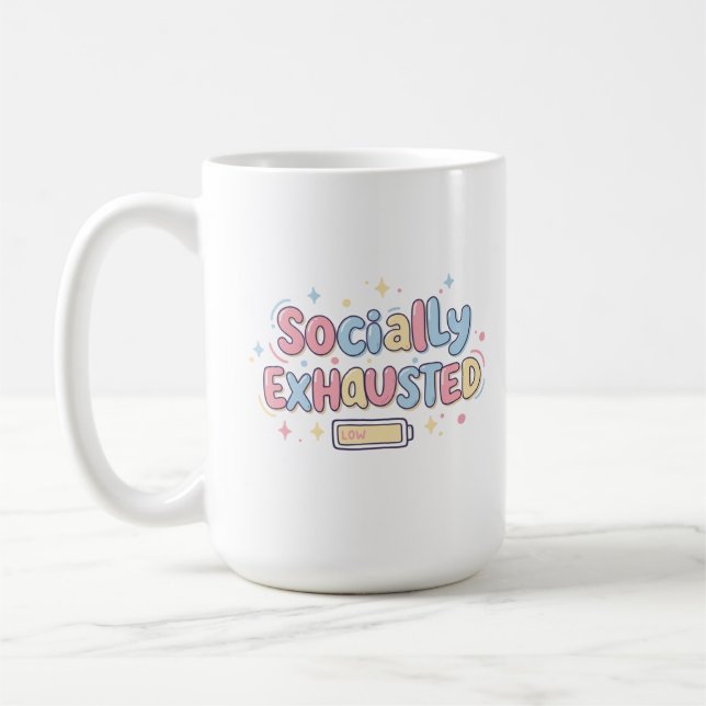 Socialt exhausted kaffemugg (Vänster)