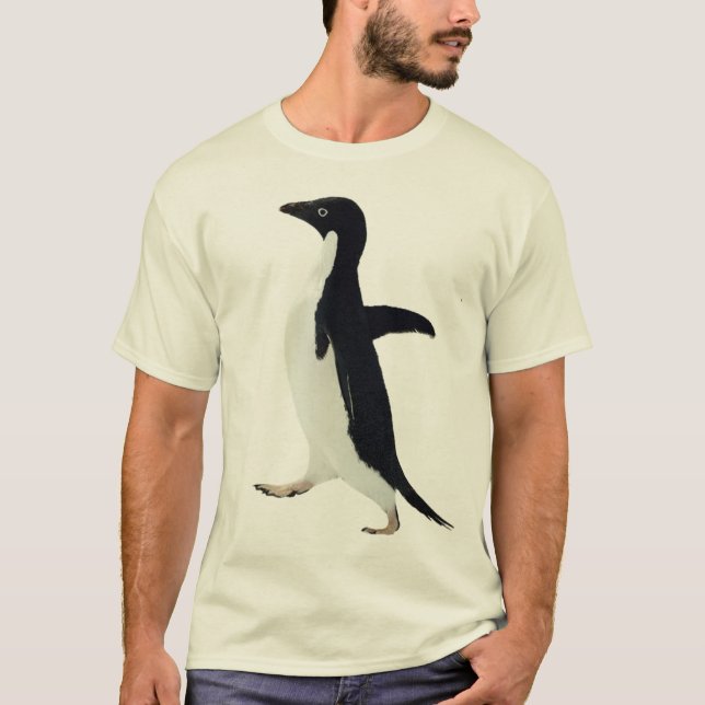 Socialt konstig pingvin tee shirt (Framsida)