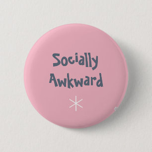 Socialt konstigt emblem. Mental hälsa. Knapp