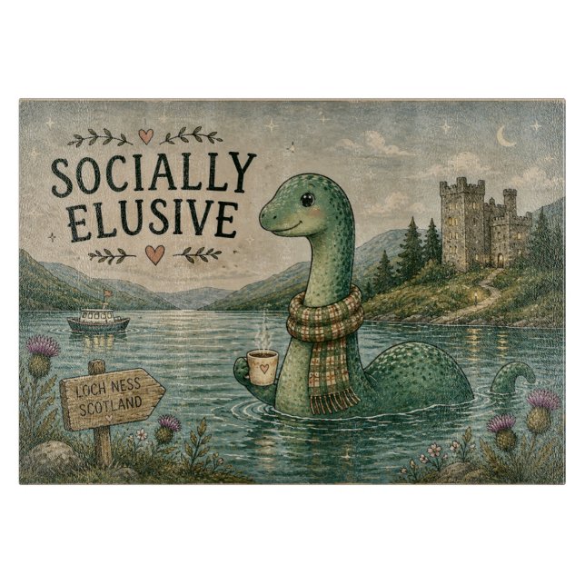Socialt undvikande Nessie mysig kryptid Loch Ness (Framsidan)