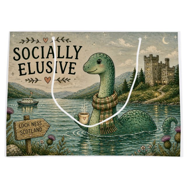Socialt undvikande Nessie mysig kryptid Loch Ness (Framsidan)