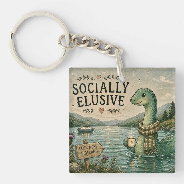 Socialt undvikande Nessie mysig kryptid Loch Ness (Framsidan)