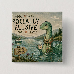 Socialt undvikande Nessie mysig kryptid Loch Ness Knapp