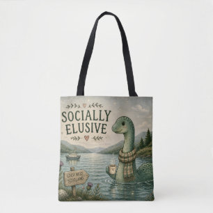 Socialt undvikande Nessie mysig kryptid Loch Ness Tygkasse