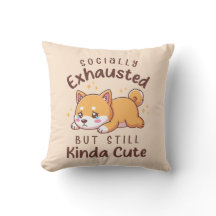 Socialt utmattad men fortfarande söt - Shiba Inu