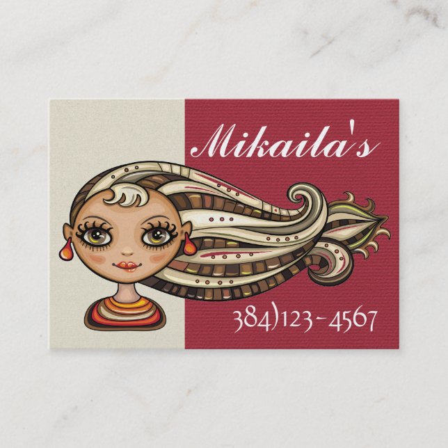 Society Diva Möte Affärskort Tidsbeställning Kort (Framsida)