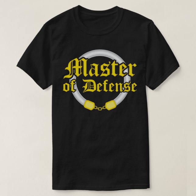 Society for Kreativ Anakronism Master of Defence T Shirt (Design framsida)