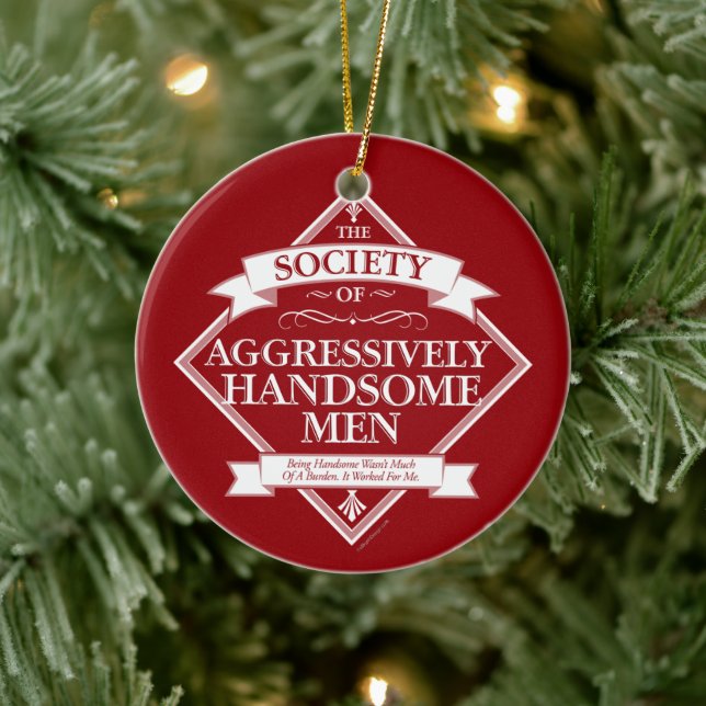 Society of Aggresly Handsome Manar Julgransprydnad Keramik (Träd)