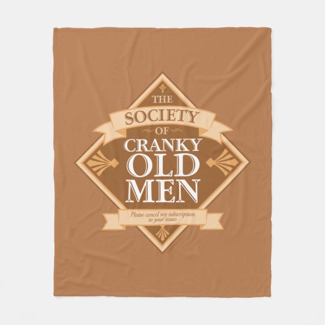 Society of Cranky Old Manar Fleecefilt (Framsidan)