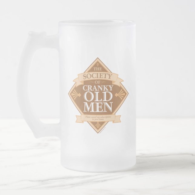 Society of Cranky Old Manar Frostat Ölglas (Vänster)