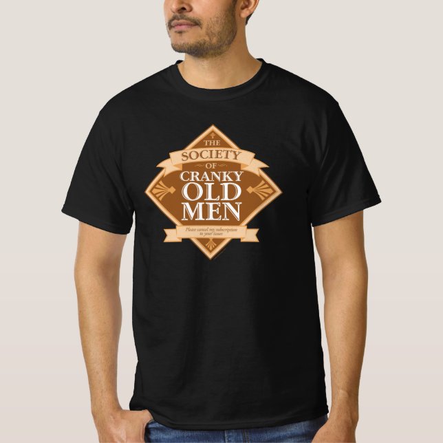 Society of Cranky Old Manar T Shirt (Framsida)
