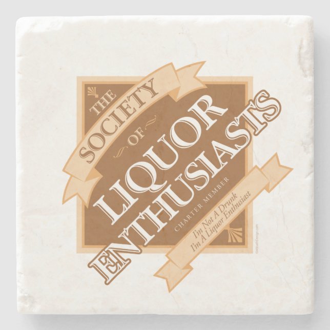 Society of Liquor Enthusiast Stone Underlägg (Framsidan)