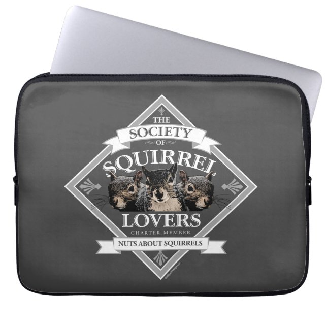 Society of Squirrel Älskare - lustig ekorrel Lapto Laptop Fodral (Framsidan)
