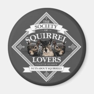 Society of Squirrel Älskare - lustig ekorrel Magne Magnet