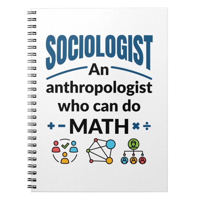 Sociolog och antropolog som kan göra matematik anteckningsbok (Framsidan)