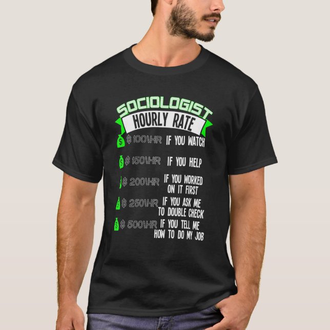 Sociolog Timrate Sociology T Shirt (Framsida)