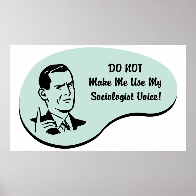 Sociolog Voice Poster (Framsidan)