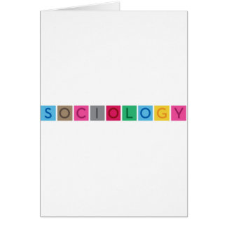 Sociologi Hälsningskort