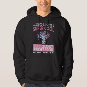 Sociologi Professor Major Education Citacher Lärar Hoodie