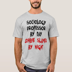 Sociologi Professor Zombie Joke T-shirt