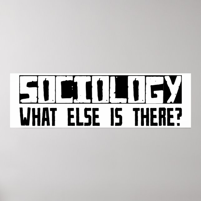 Sociologi Vad finns det annars? Poster (Framsidan)