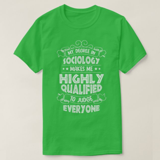 Socioology Social Science Sociolog Gift T Shirt (Design framsida)