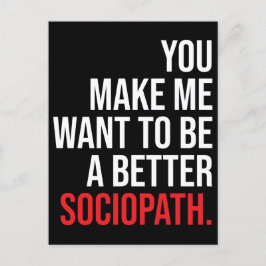 Sociopath, Humor Vykort