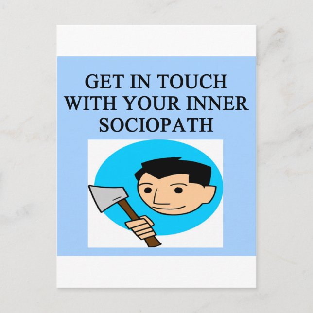 SOCIOPATH VYKORT (Framsida)