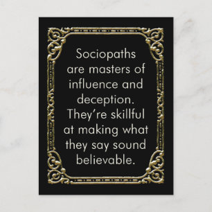 Sociopatisk influensapostkort, mini art. vykort