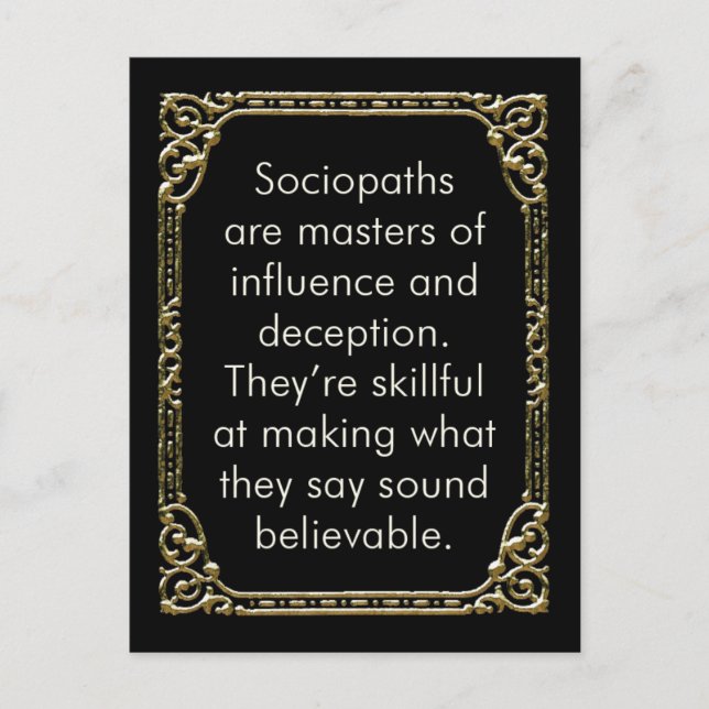Sociopatisk influensapostkort, mini art. vykort (Framsida)