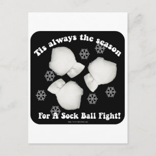 Sock Boll Fight! Vykort