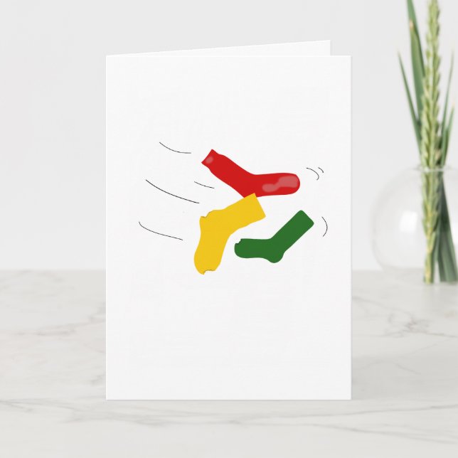 Sock Chucker Birthday Kort (Framsida)