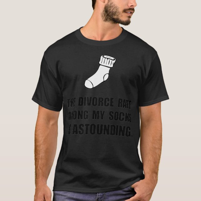 Sock Divorce Funny T Shirt (Framsida)