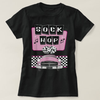Sock Hop 1950s Rockabilly Party Design T Shirt