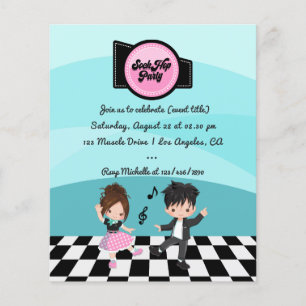 Sock Hop-fest Flygblad