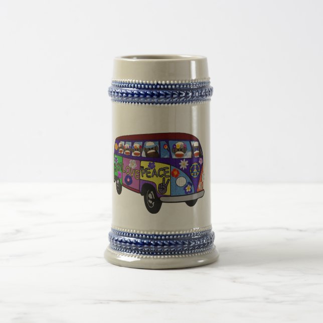 Sock Money Peace Bus Beer Stein Sejdel (Center)