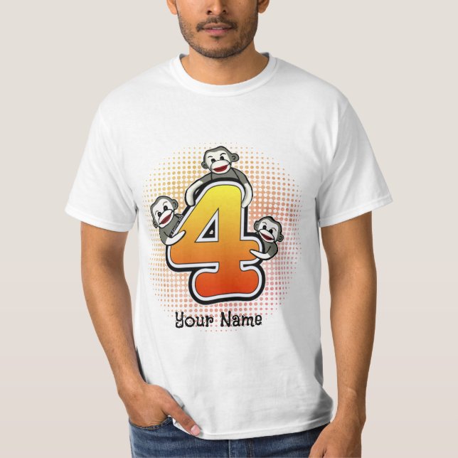 Sock monkey 4 T-Shirt (Framsida)